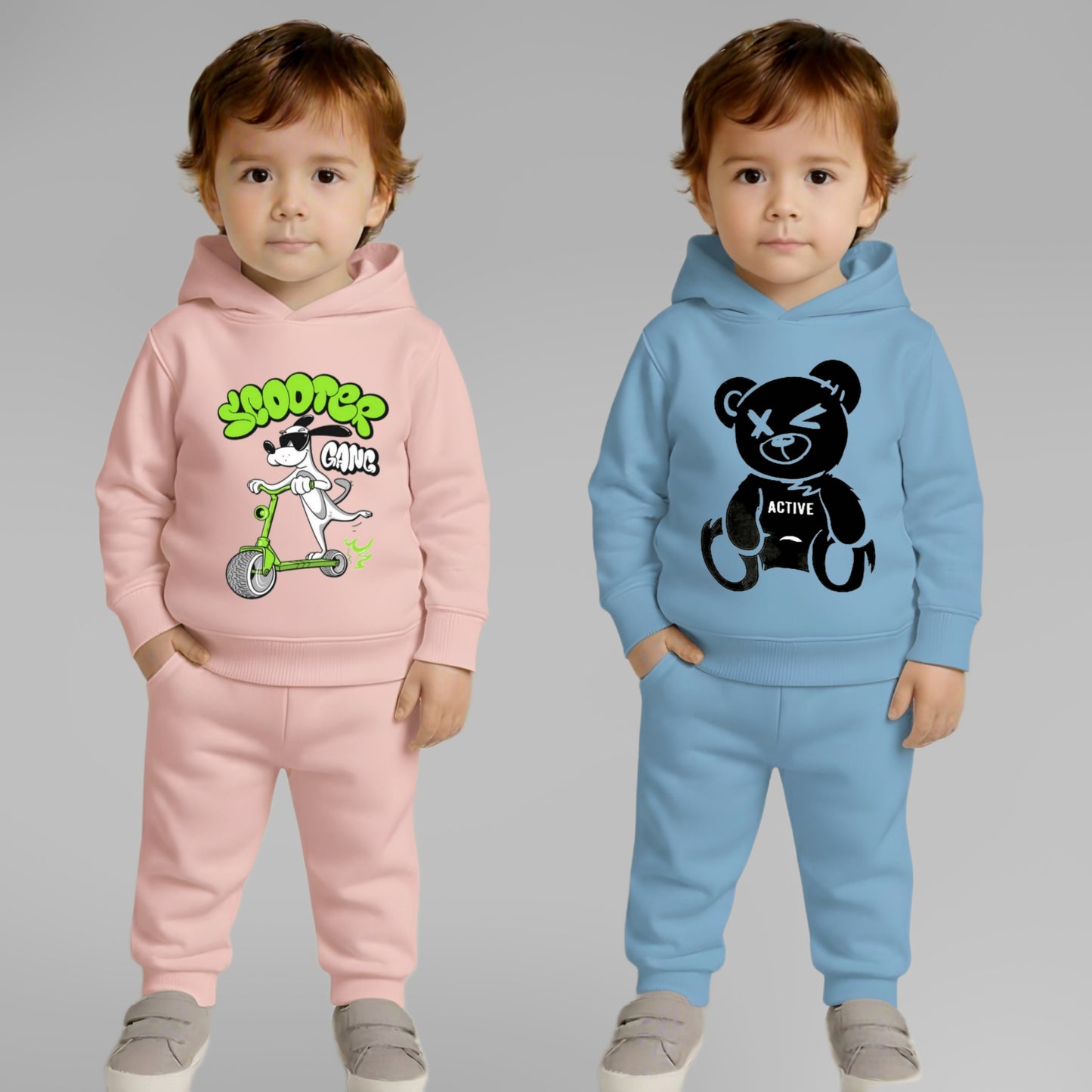 Pack Of 2 Baby Clothing Set Hoodie And Lower