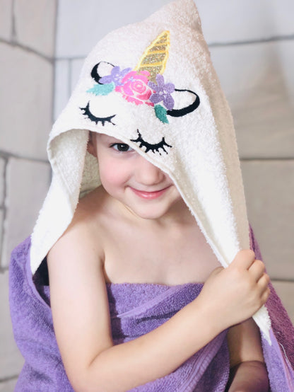 Unicorn, Hooded Towel