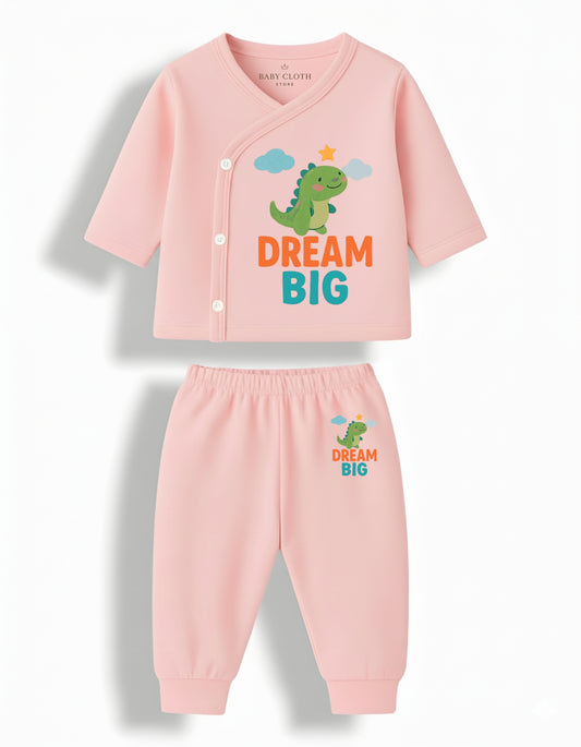 Baby Jhabla & Pyjama Set – Soft Cotton Care with Cute Print