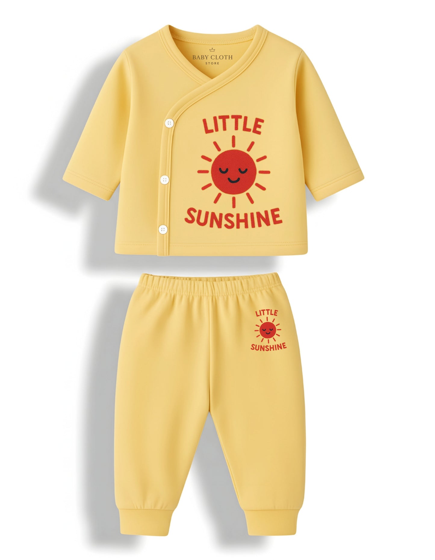Pack of 3 – Soft Cotton Baby Jhabla & Pyjama Set | Cute Animal Prints